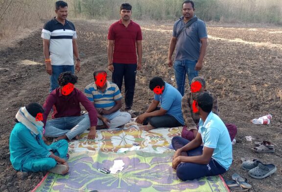 పేకాట శిబిరం పై దాడి.